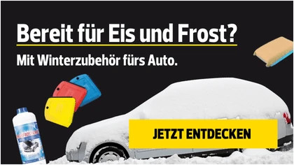 Winterzubehör bei Frost und Eis